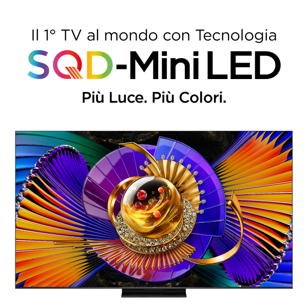 65C7L TVC LED 65 MINILED SQD GOOGLE TV 144 Hz HDR 3000 NIT AUDIO B&O 60 W BASE CENTRAL