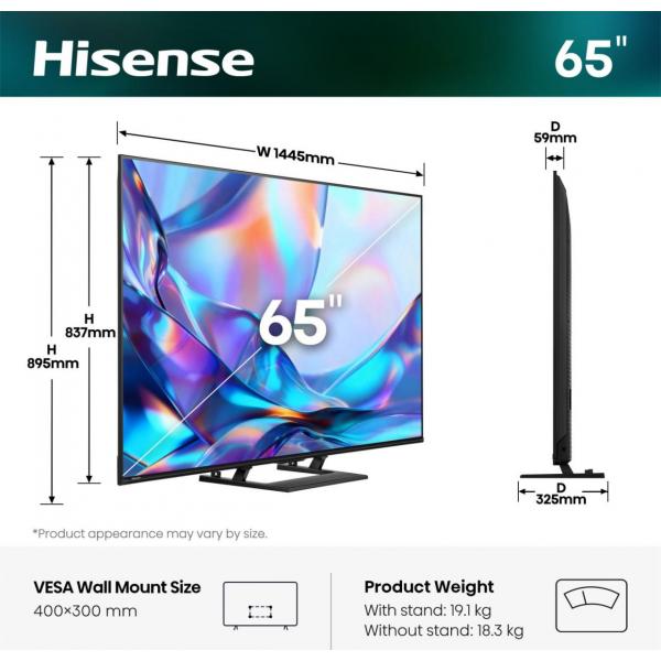 65A79S TVC LED 65 QLED SMART TV HDR10+ 60HZ 350 NIT DOLBY VISION ATMOS P. CENTRALE