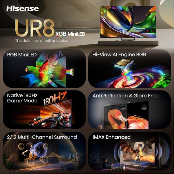 TV RGB MINILED 75"UHD 4K T2/S2 SMART VIDAA