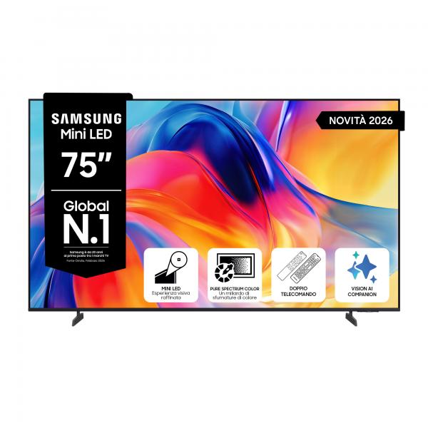 TV MINI LED 75"UHD 4K DVBT2/S2 SMART TIZEN