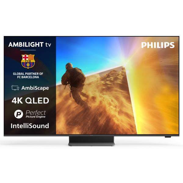 TV QLED 55"UHD 4K DVBT2/S2 SMART TITAN AMBILIGHT