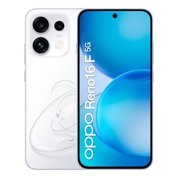 RENO16 F 5G POP WHITE S.PHONE 5G AMOLED 6.57" FHD+ a 120Hz 8/256GB 50 MP 6500mAh carica 45w POP WHITE
