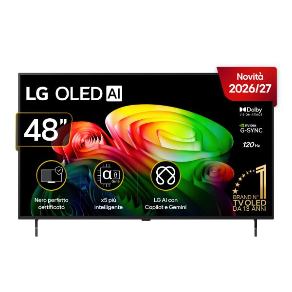 TV OLED 48"UHD 4K DVBT2/S2 SMART WEBOS C/MULTI AI
