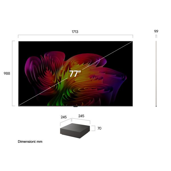 OLED77W69LA.API TVC LED 77 OLED SMART 120HZ 1500 NIT DOLBY VISION E ATMOS AI ULTRA SOTTILE