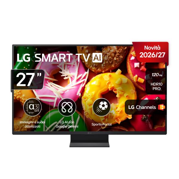 27LB70006LA.API TVC LED 27 FHD 120 Hz WIFI HDR10 2HDMI 1USB BT NERO