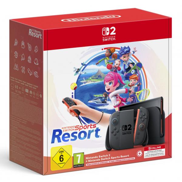 10019928 CONSOLE SWITCH 2 +SWITCH SPORTS RESORT +NSO BUNDLE