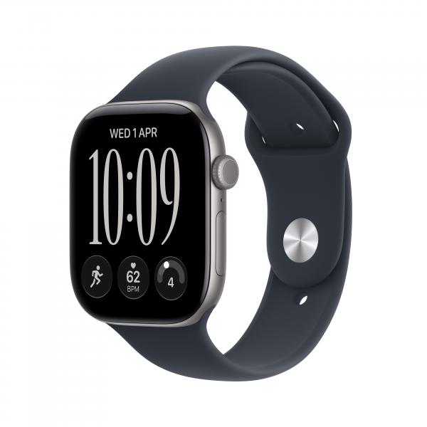 MJE74QL/A Apple Watch 12 GPS 42mm Space Grey + Navy Blue BAND - S/M