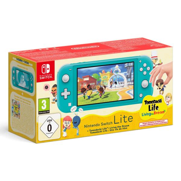 10020218 CONSOLE SWITCH LITE +TOMODACHI LIFE +NSO BUNDLE