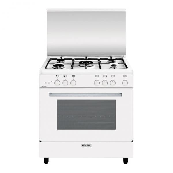 CUCINA 80CM 4F+1TR.COR. F.GAS CL.A WH ALPHA