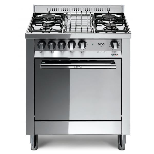 CUCINA 70CM 4F/GAS F.GAS VENTIL.57LT MAXIMA INOX