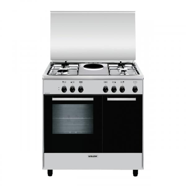 CUCINA 80CM 4F+1PIASTRA EL. F.ELETT.CL.A IX ALPHA