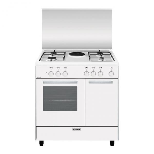 CUCINA 80CM 4F+1PIASTRA EL. F.ELETT.CL.A WH ALPHA