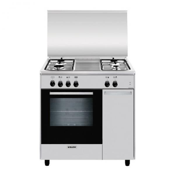 CUCINA 80CM 4F F.ELETT. CL.A INOX ALPHA