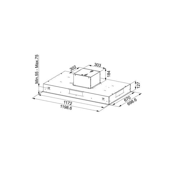 Franke FCBI 1204 C X Integrato a soffitto Acciaio inox 310 m/h