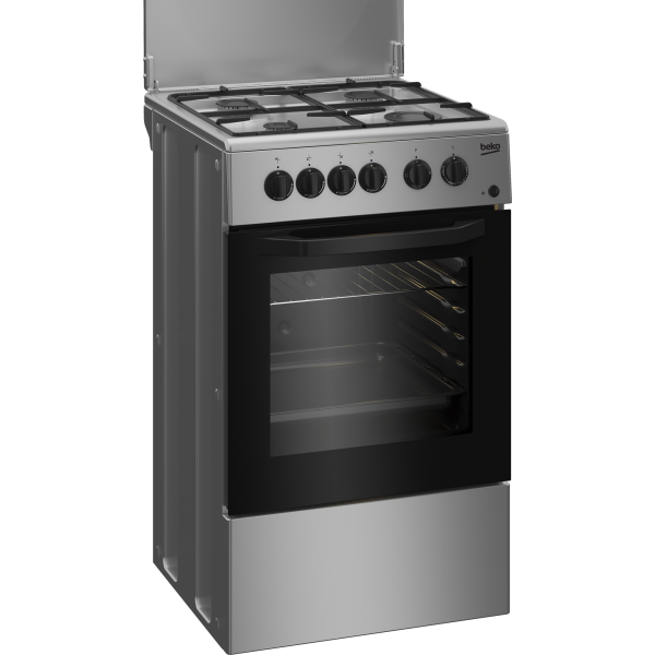 CUCINA 50CM 4F/GAS F.ELETT.CL.B 54LT 3FUNZ.SILVER