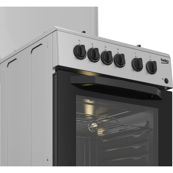 CUCINA 50CM 4F/GAS F.ELETT.CL.B 54LT 3FUNZ.SILVER