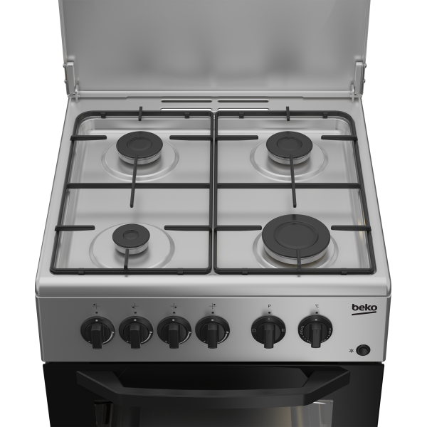 CUCINA 50CM 4F/GAS F.ELETT.CL.B 54LT 3FUNZ.SILVER