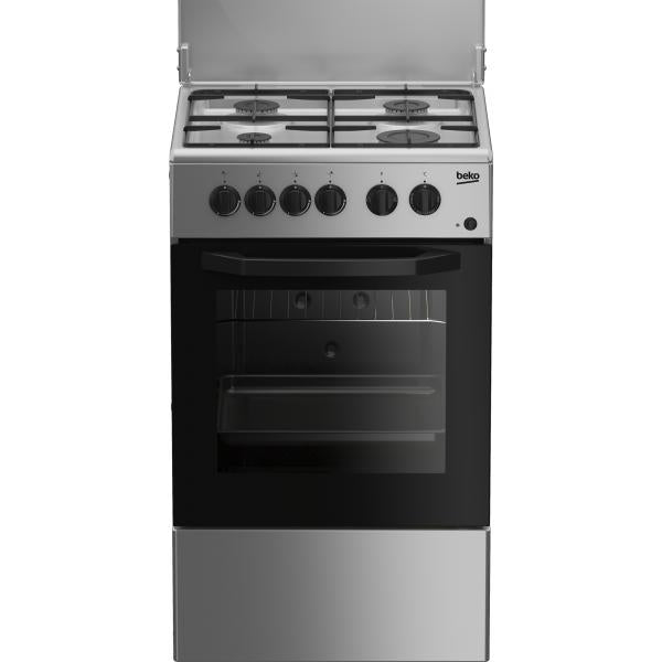 CUCINA 50CM 4F/GAS F.ELETT.CL.B 54LT 3FUNZ.SILVER