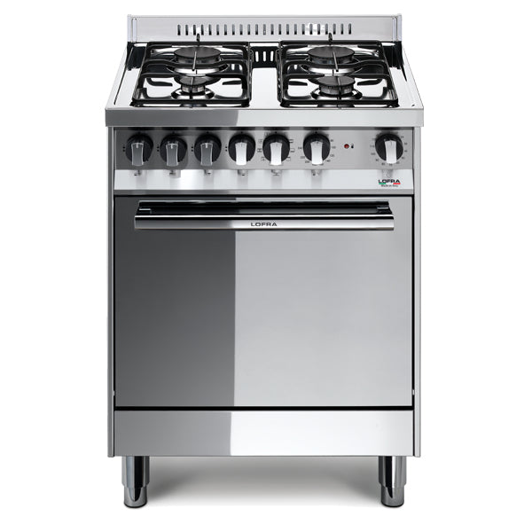 CUCINA 60CM 4F/GAS F.GAS VENTIL.57LT MAXIMA INOX