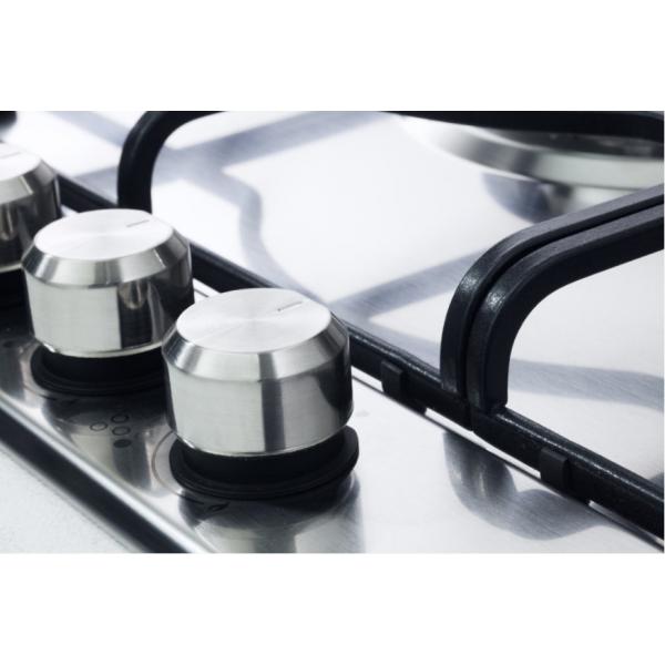 P.COTT.GAS 60CM 3F+TRIPLA COR. GRIGL.ACCIAIO INOX