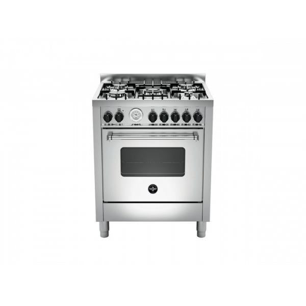 CUCINA 70CM 5F/GAS F.GAS VENT. AMERICANA INOX