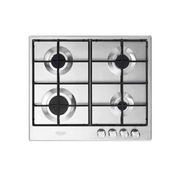 P.COTT.GAS 60CM 4F G.METALLO INOX