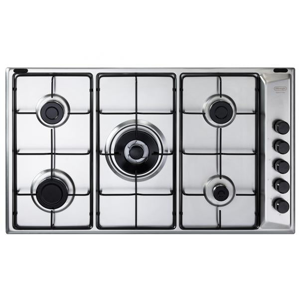 P.COTT.GAS 90CM 4F+1TRIPL.COR. G.SMALT. INOX