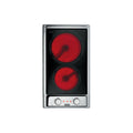 P.COTT.ELETT.30CM 2900W 2ZONE VETROC. DOMINO NERO