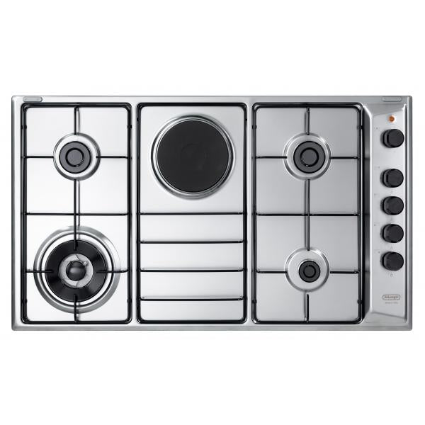 P.COTT.GAS 90CM 3F+1TRIPL.C.+1PIASTRA G.SMALT.INOX