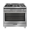 CUCINA 90CM 4F+1TRIPLA F.ELETT. CL.A+ INOX