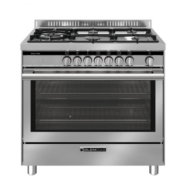 CUCINA 90CM 4F+1TRIPLA F.ELETT. CL.A+ INOX
