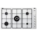 P.COTT.GAS 90CM 4F+1TRIPL.COR. G.SMALT. BIANCO