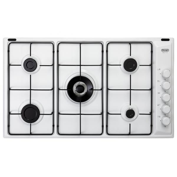 P.COTT.GAS 90CM 4F+1TRIPL.COR. G.SMALT. BIANCO