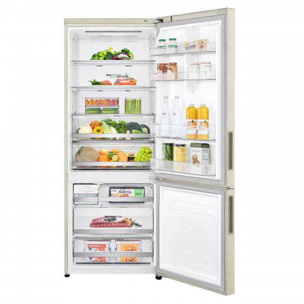 COMBI 500LT CE.E NOFROST INV. WIFI DISP.LED SABBIA
