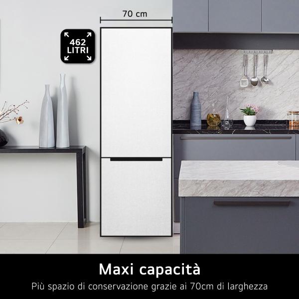COMBI 500LT CE.E NOFROST INV. WIFI DISP.LED SABBIA