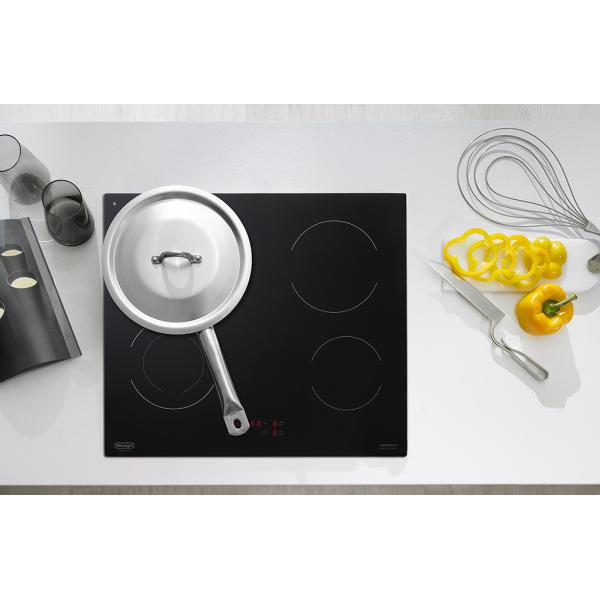 P.COTT.ELETT.60CM 4ZONE COM.TOUCH VETROC. NERO
