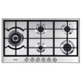 P.COTT.GAS 90CM 4F+1DOPPIA CORONA G.GHISA INOX