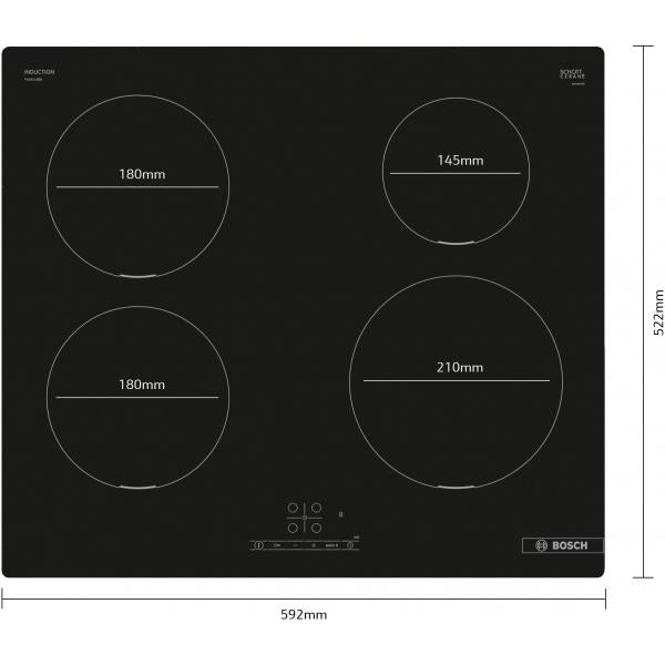 P.COTT.INDUZ.60CM 4ZONE TOUCHSELECT VETROCER.NERO