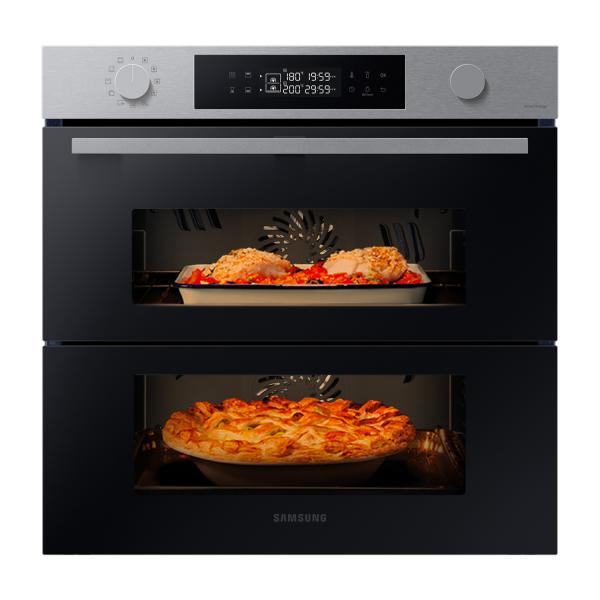 FORNO 60CM 76LT MULTIF. VAP. DUAL DOOR WIFI BK/IX