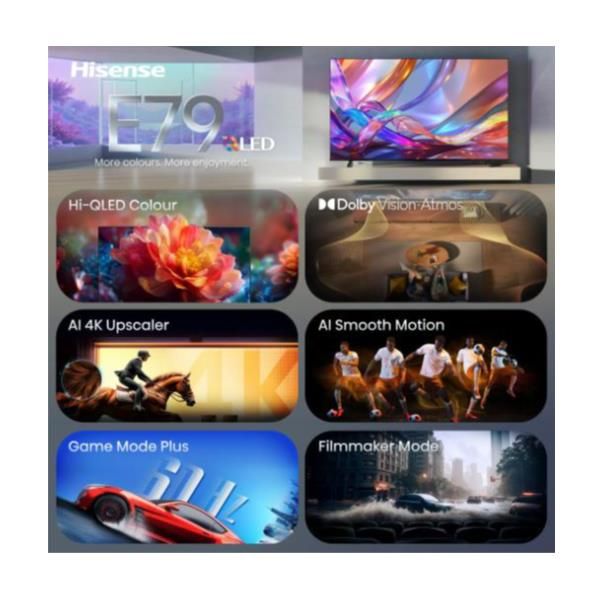 TV QLED 55"UHD 4K DVBT2/S2 SMART VIDAA
