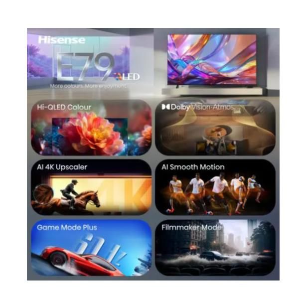 43E79S TVC LED 43 QLED SMART TV HDR10 60HZ 300 NIT DOLBY VISION ATMOS P. LATER.
