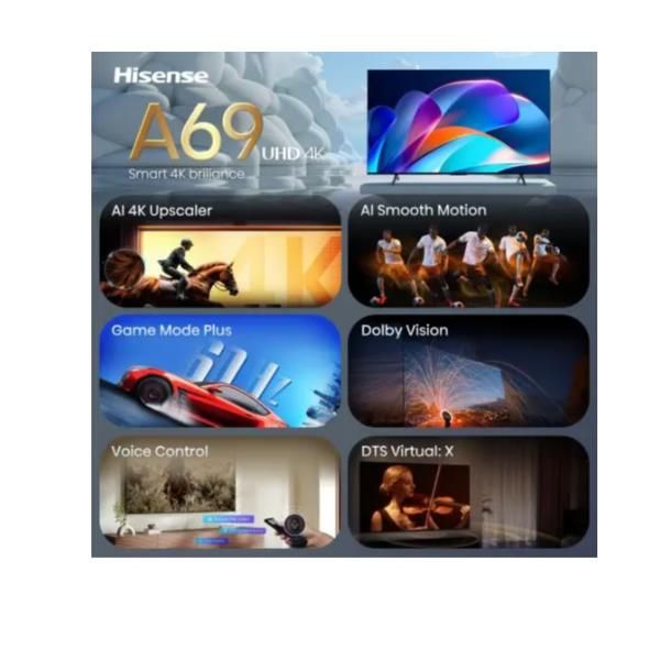 TV LED 55"UHD 4K DVBT2/S2 SMART VIDAA