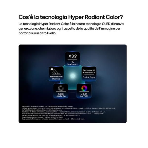 OLED55G64LW.API TVC LED 55 OLED SMART A11 AI HDR10 WIFI 4HDMI 3USB DOLBY VISION STAFFA MURO INCL