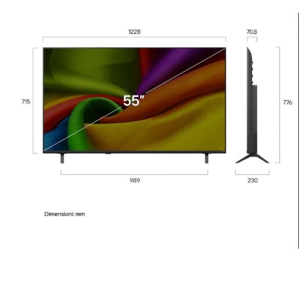 55NU850B6LA.API TVC LED 55 4K NANO CELL SMART A7 HDR10 WIFI 3HDMI 1USB BT AI