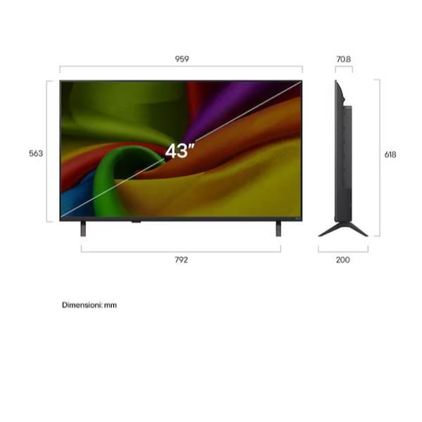 43NU850B6LA.API TVC LED 43 4K SMART A7 HDR10 WIFI 3HDMI 1USB BT AI
