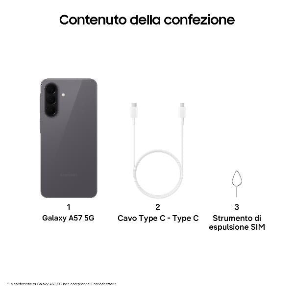 SM-A576BZADEUE S.PHONE 5G A57GRAY 6.7FHD+ 120HZ 8CORE 8/256 FOTO 50+12+5MP FRONT 12MP 5000mAh